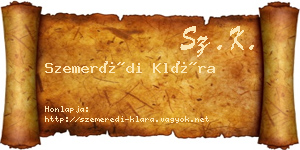 Szemerédi Klára névjegykártya